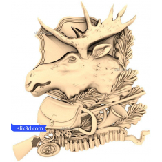 Caçador de alces majestoso
