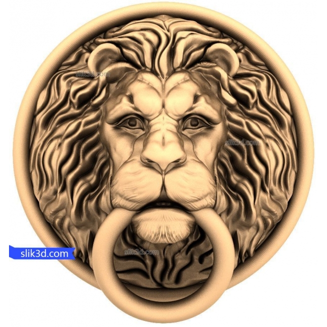 Character "lion Head (16)" | STL - 3D model for CNC