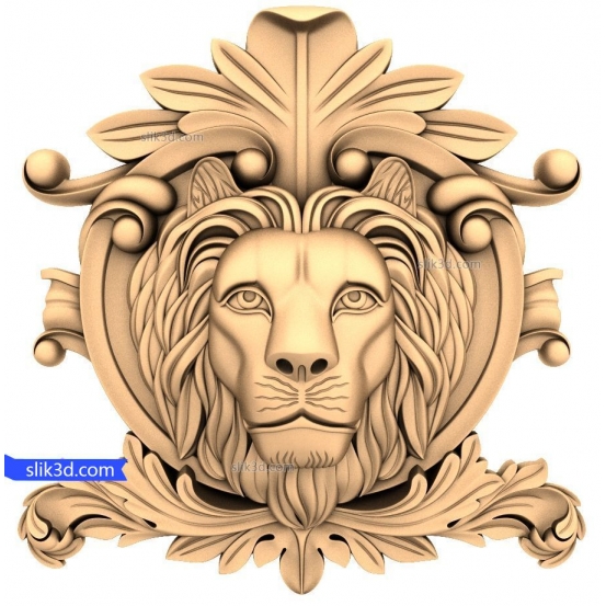 Character "lion Head (18)" | STL - 3D model for CNC