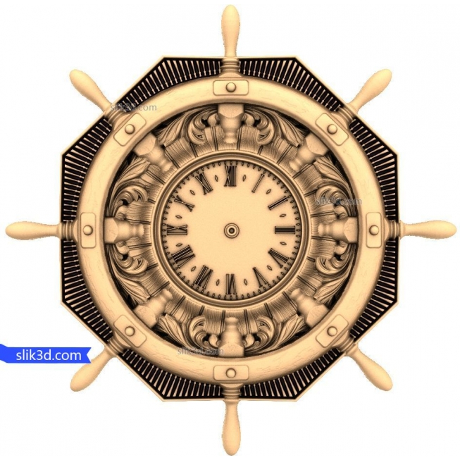 Watch "Wheel" | STL - 3D model for CNC