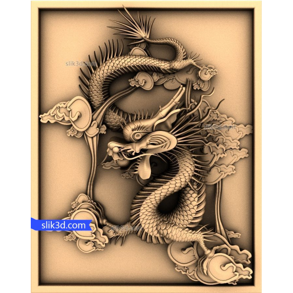 3D STL model Serpent of Clouds za CNC