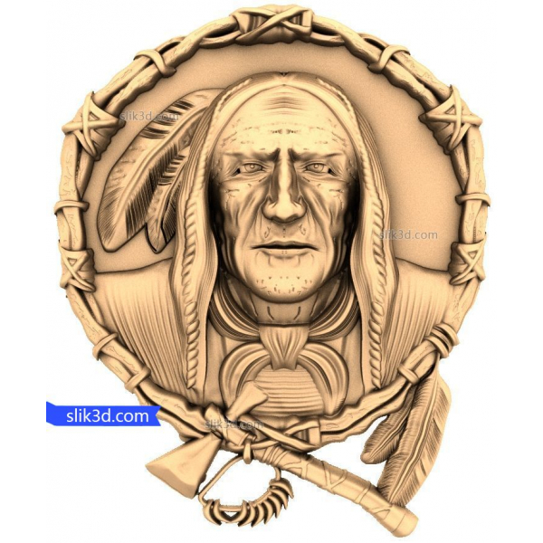 Elder's Wisdom 3D Relief - Detailed STL Model for CNC Carving Elder's Wisdom 3D Relief - Detailed STL Model for CNC Carving