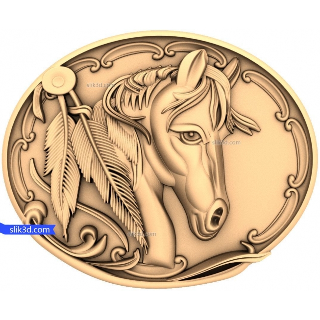 Bas-relief "Horse #7" | STL - 3D model for CNC