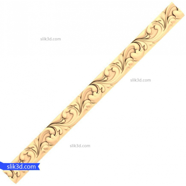 Barocke Eleganz-Bordüre - 3D STL-Modell für CNC Barocke Eleganz-Bordüre - 3D STL-Modell für CNC