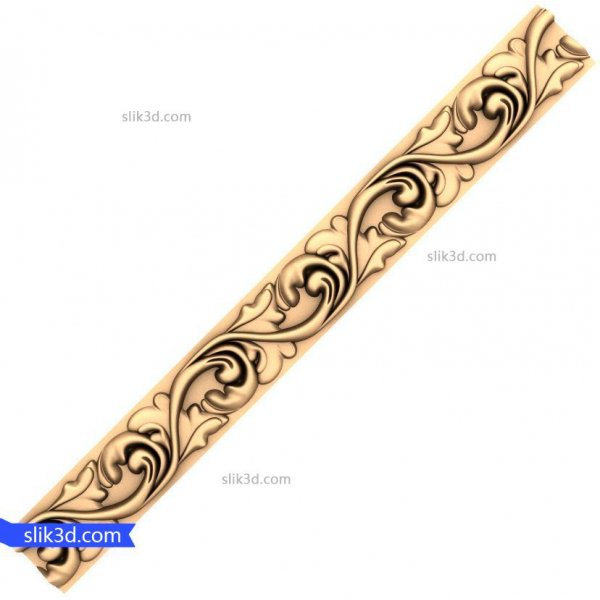 Elegante modello STL 3D per banner a scorrimento per CNC Elegante modello STL 3D per banner a scorrimento per CNC