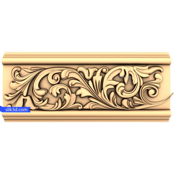 Elegance Scrollwork Panel 3D STL Model for CNC