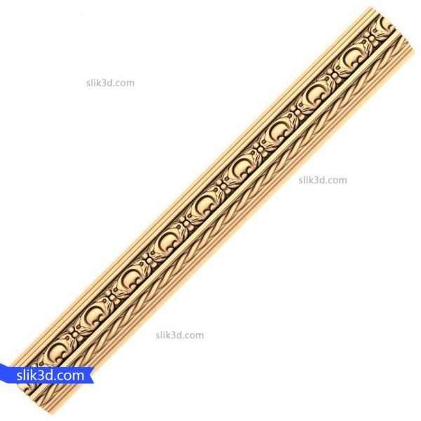 Decorative Moulding Elegance Line - 3D STL Model for CNC Decorative Moulding Elegance Line - 3D STL Model for CNC