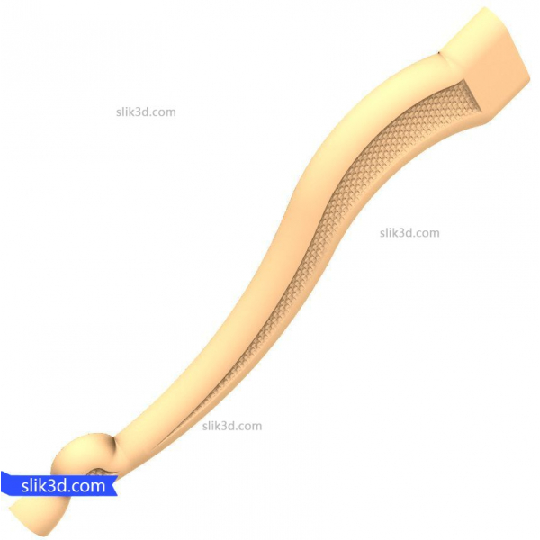 Elegance Handle 3D modell CNC és 3D nyomtatáshoz Elegance Handle 3D modell CNC és 3D nyomtatáshoz