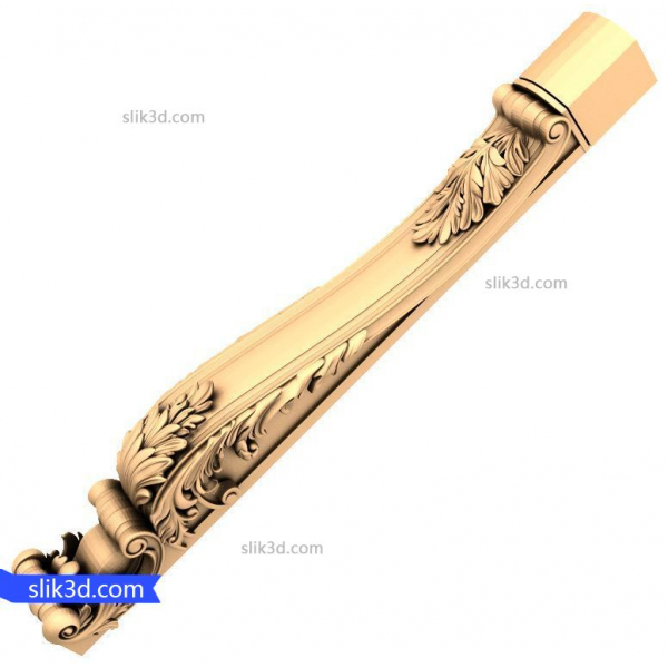 Elegant Acanthus Corbel - 3D STL Model til CNC Elegant Acanthus Corbel - 3D STL Model til CNC