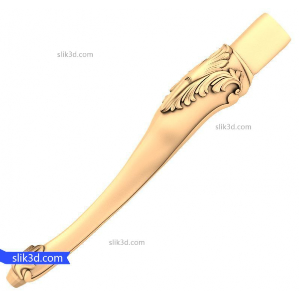 Acanthe Elegance Furniture Leg 3D Model Acanthe Elegance Furniture Leg 3D Model