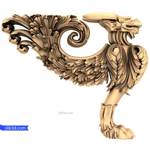 Majestic Griffin Enchantment - Exquisite 3D STL Model for CNC