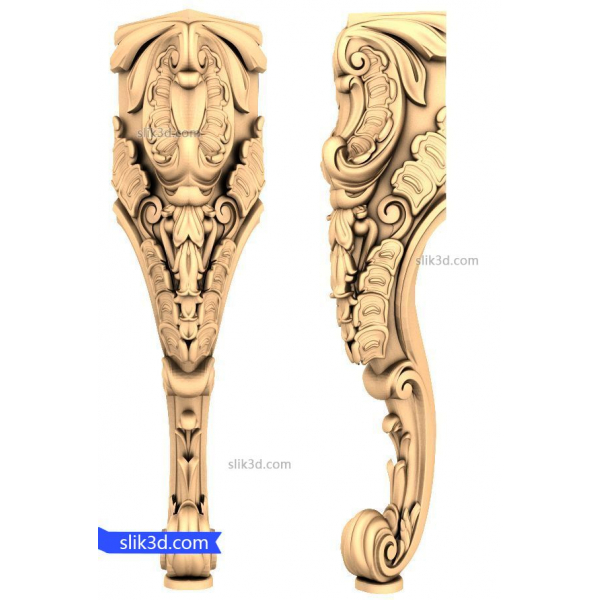 Ornate Acanthus Bracket for CNC Router Ornate Acanthus Bracket for CNC Router
