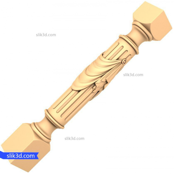 با شکوه ستون رسیدگی 3D STL مدل