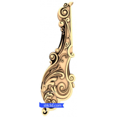 Čudaški kotni nosilec Scrollwork