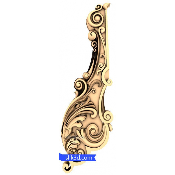 Nápaditý Scrollwork Rohová konzola 3D STL model Nápaditý Scrollwork Rohová konzola 3D STL model