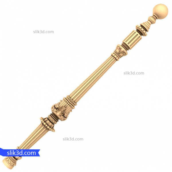 Regal Railing Baluster 3D STL model pro CNC
