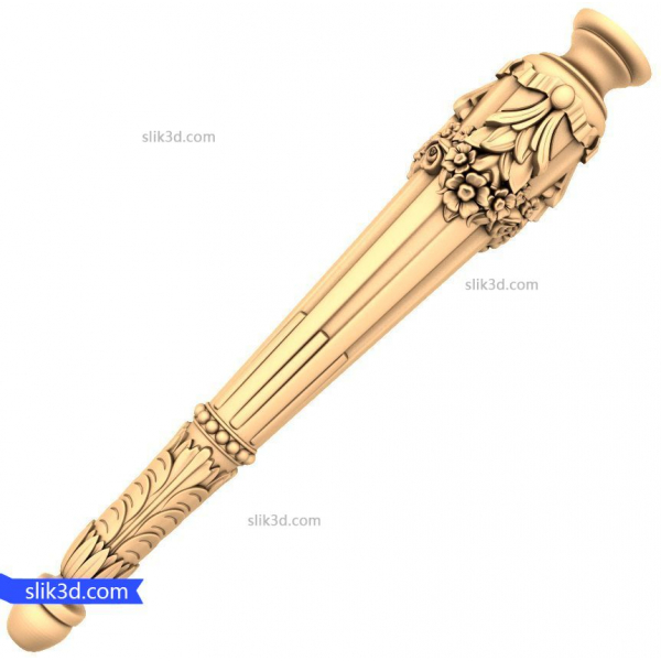 Nádherný 3D model STL s květinovou elegancí pro CNC