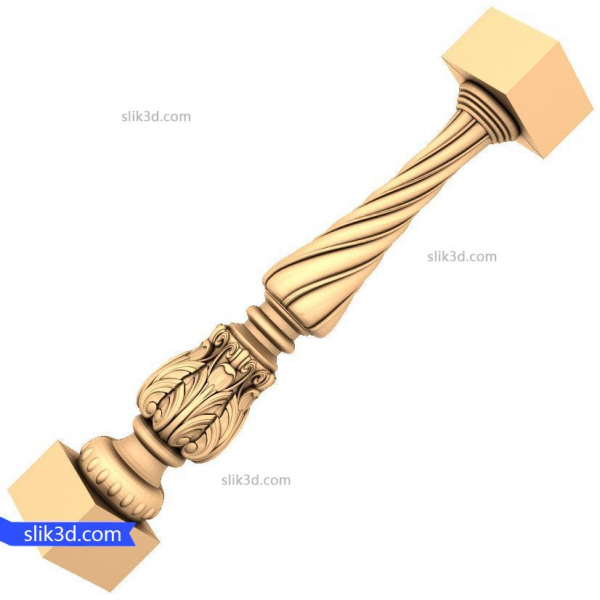 ግርማ ሞገስ ያለው Spiral Baluster 3D STL ሞዴል ለ CNC ግርማ ሞገስ ያለው Spiral Baluster 3D STL ሞዴል ለ CNC