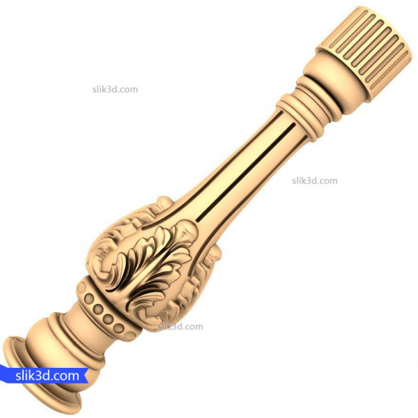 Regal Acanthus Baluster 3D STL Model til CNC Regal Acanthus Baluster 3D STL Model til CNC