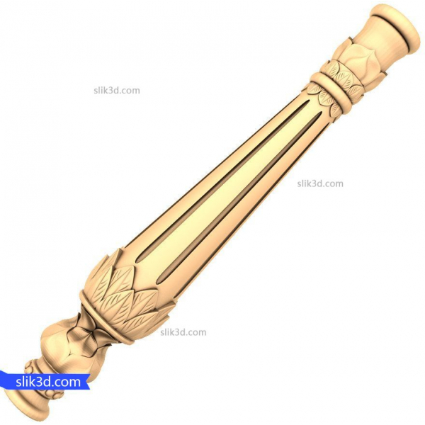 نموذج STL أنيق من درابزين الأكانثوس للحاسب الآلي