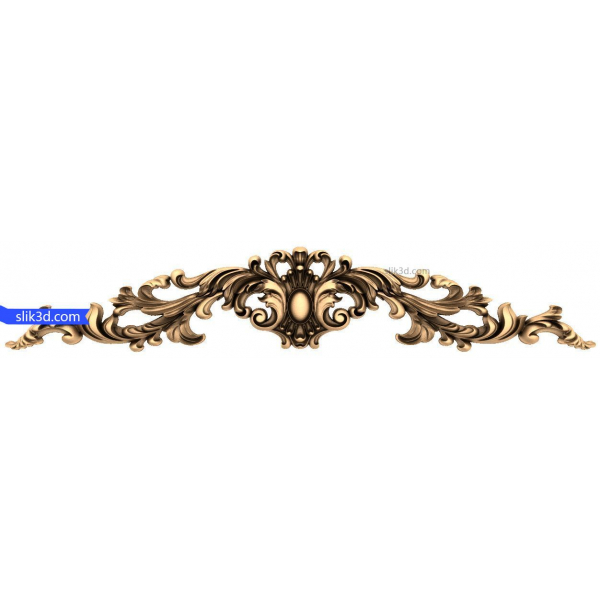 Elegant Flourish Crest 3D Model for CNC and 3D Printing Elegant Flourish Crest 3D Model for CNC and 3D Printing