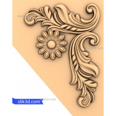 Angolo di sollievo floreale Elegance