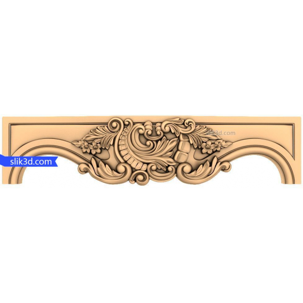 Pannello decorativo barocco Elegance 3D STL modello Pannello decorativo barocco Elegance 3D STL modello
