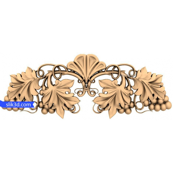 Grapevine Flourish 3D Relief for CNC Routing Grapevine Flourish 3D Relief for CNC Routing