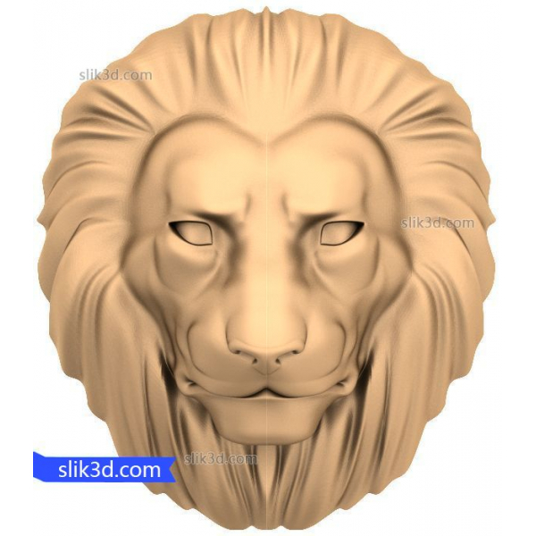 Majestätisches Löwengesicht 3D-Modell für CNC und 3D-Druck Majestätisches Löwengesicht 3D-Modell für CNC und 3D-Druck
