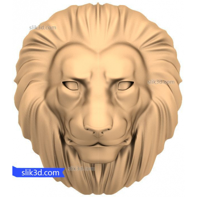Character "lion Head #11" | STL - 3D model for CNC
