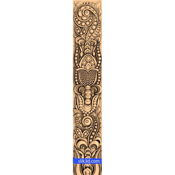Ornamental Flora Relief 3D STL for CNC Ornamental Flora Relief 3D STL for CNC