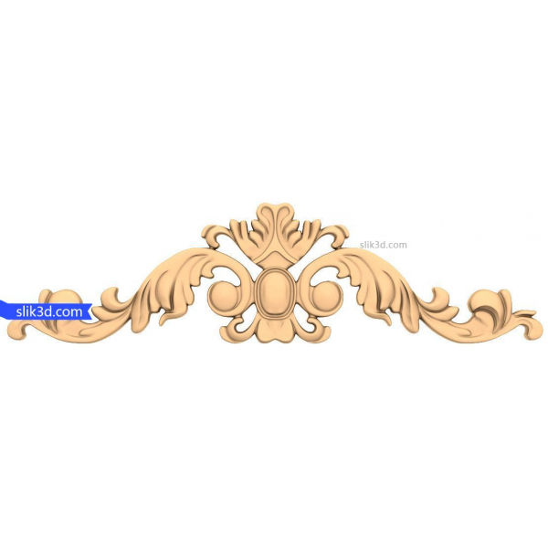 Decorative Elegance Flourish 3D STL Model for CNC