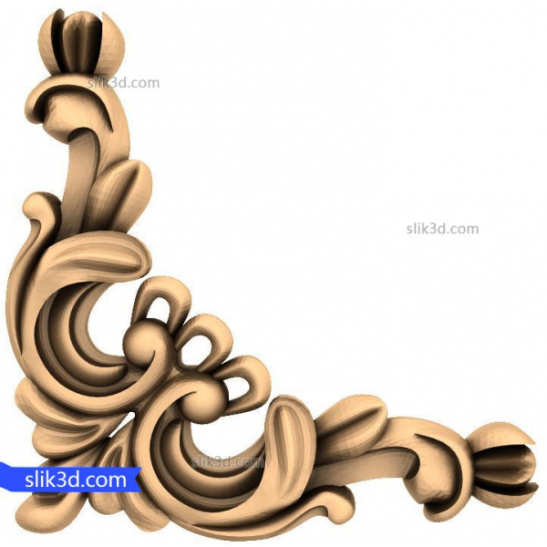 نموذج ثلاثي الأبعاد لديكور الزاوية بأسلوب الباروك الأنيق باستخدام الحاسب الآلي نموذج ثلاثي الأبعاد لديكور الزاوية بأسلوب الباروك الأنيق باستخدام الحاسب الآلي