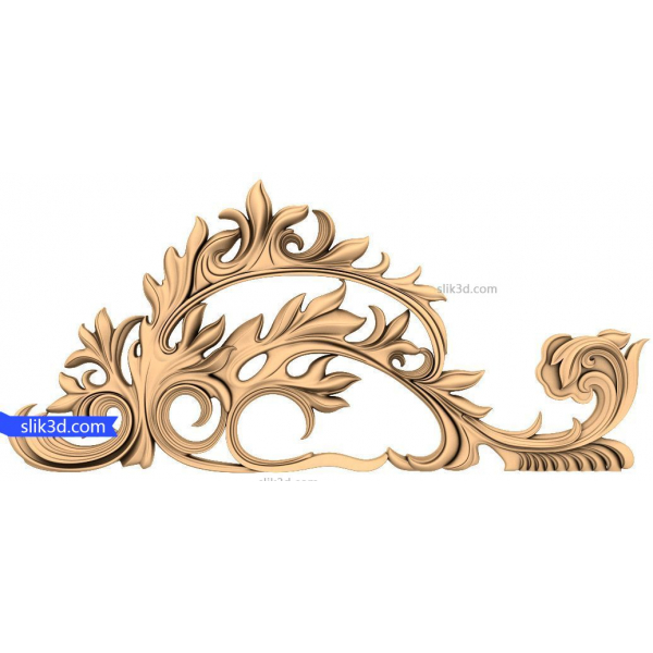 مزین برگ شکوفا مدل 3D