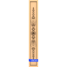 Ornate cvjetni reljefni panel