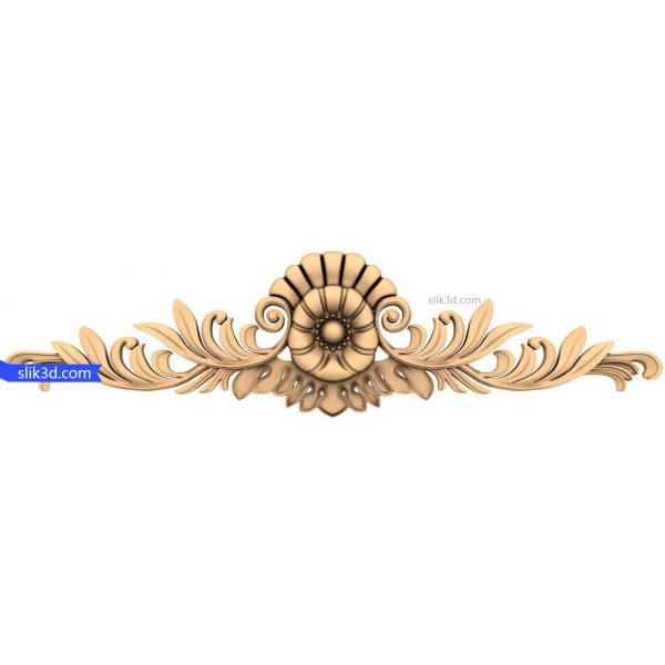 Eleganza floreale Modello 3D STL decorativo per CNC Eleganza floreale Modello 3D STL decorativo per CNC