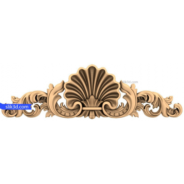 CNC용 바로크 쉘 장식품 3D STL 모델