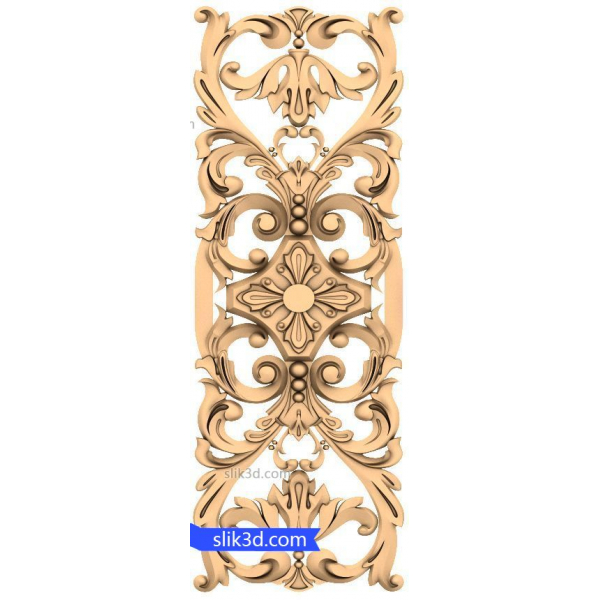 Elegance Flourish 3D Decorative Panel STL Elegance Flourish 3D Decorative Panel STL