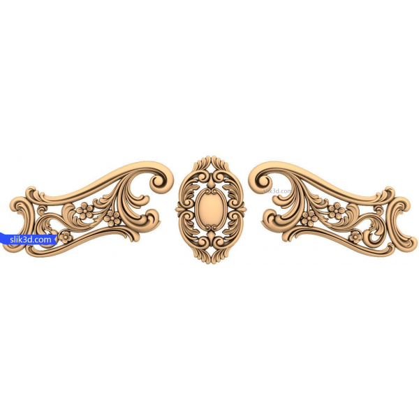 እጅግ በጣም ጥሩ የአበባ ቅልጥፍና ፓነል 3D STL ሞዴል ለ CNC