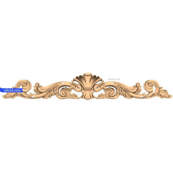 Regal Flourish 3D Decorative Panel Model