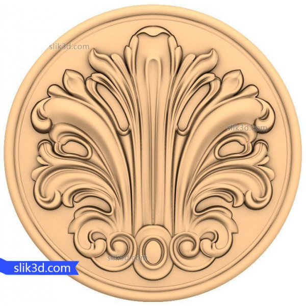3D reliéfní model Acanthus Blossom pro CNC 3D reliéfní model Acanthus Blossom pro CNC