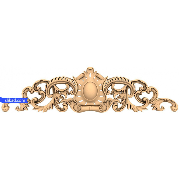 Ornate Elegance Crest 3D Model for CNC and 3D Printing Ornate Elegance Crest 3D Model for CNC and 3D Printing