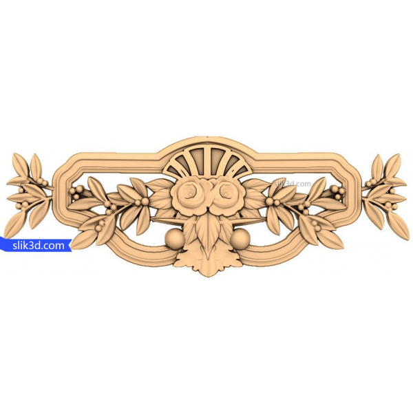 Floral Harmony 3D STL Model for CNC Router
