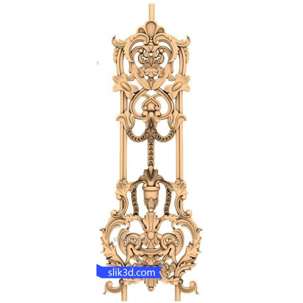 Verziertes Fleur-de-Lis 3D Relief Verziertes Fleur-de-Lis 3D Relief