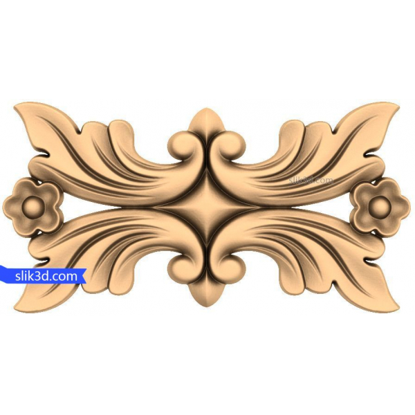 Floral Elegance Panel 3D STL Model Floral Elegance Panel 3D STL Model
