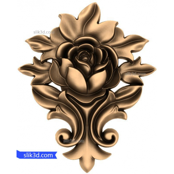 Modello 3D CNC di rosa opulenta squisita per incisione Modello 3D CNC di rosa opulenta squisita per incisione