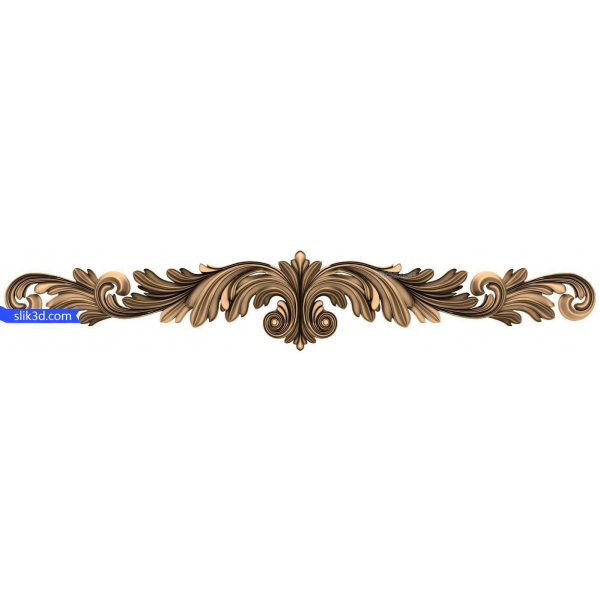 Elegance i Acanthus - Dekorativ panel 3D-model Elegance i Acanthus - Dekorativ panel 3D-model