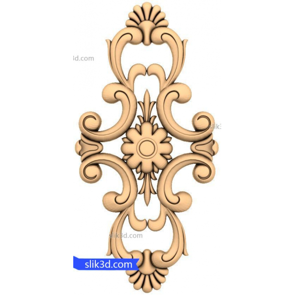 แบบจำลอง 3 มิติความสง่างามของดอกไม้สำหรับ CNC