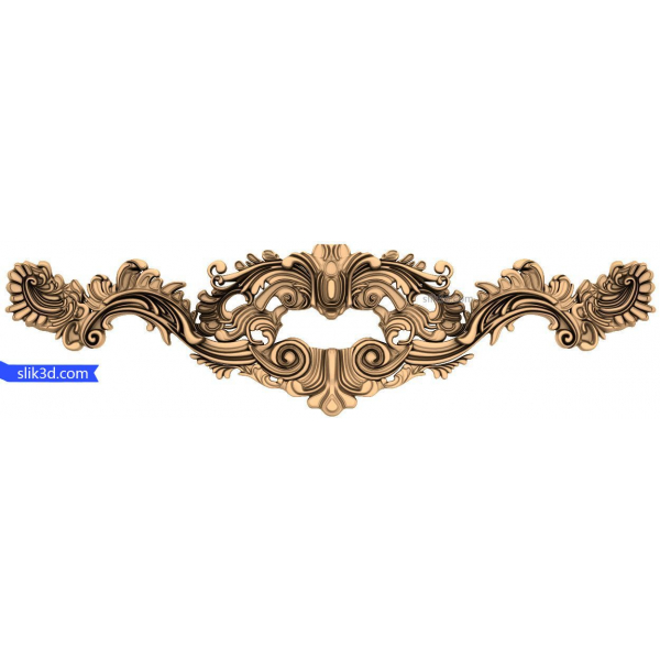 Baroque Flourish 3D Model for CNC Woodwork Baroque Flourish 3D Model for CNC Woodwork