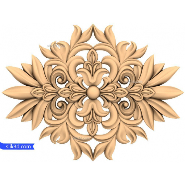 Exquisite Floral Elegance 3D STL Model for CNC Carving Exquisite Floral Elegance 3D STL Model for CNC Carving